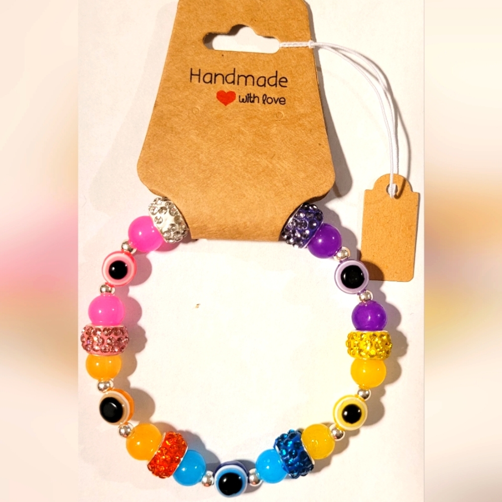 Multicolor Evil Eye Beaded Protection Mal De Ojo Luck Fashion Bracelet